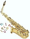 Right Saxophone graphic