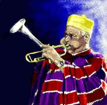 Painting of Dizzy Gillespie - 15k