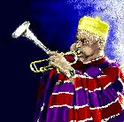 Click to load Dizzy Gillespie painting - 15k