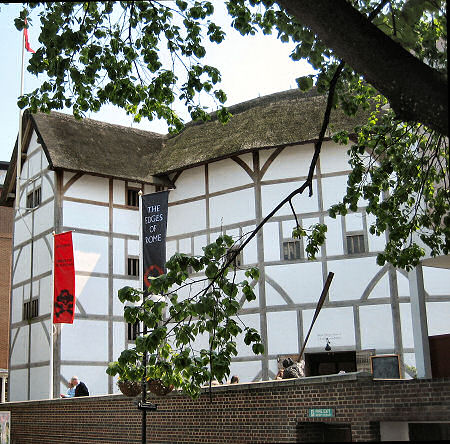 External view of Shakespeares Globe May 2006
