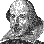 Portrait image of William Shakespeare